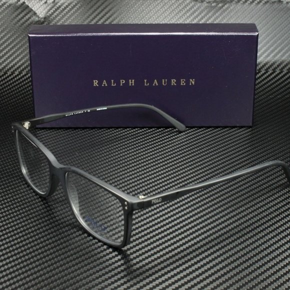 Ralph Lauren Matte Black Men's Eyeglasses - Picture 1 of 4